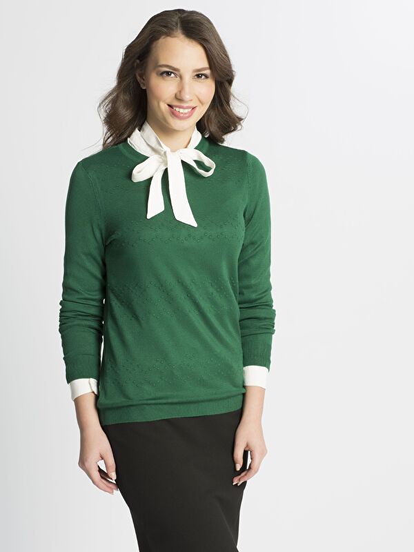 LCWAIKIKI Classic Women's Crew Neck Knit Sweater  