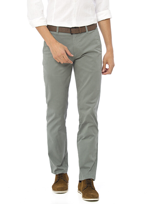 LCWAIKIKI Classic Man Green Chino Trousers