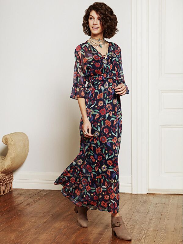 LCW Vision Frau DUNKELBLAU Kleid