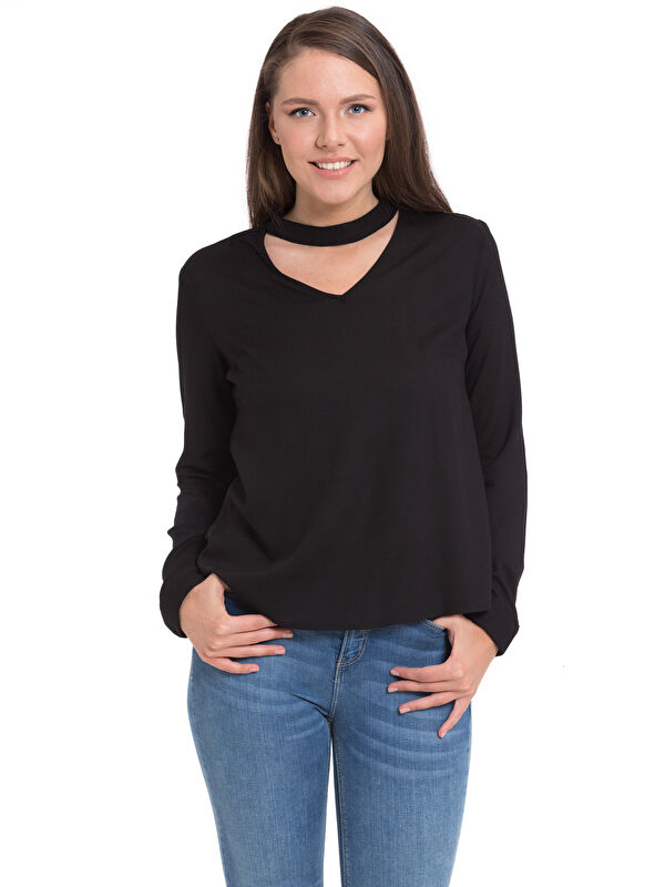 LCW Vision Frau SCHWARZ Bluse