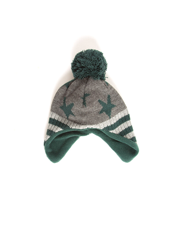 LCW baby Baby Boy Anthracite Scarf & Beanie & Glove Set