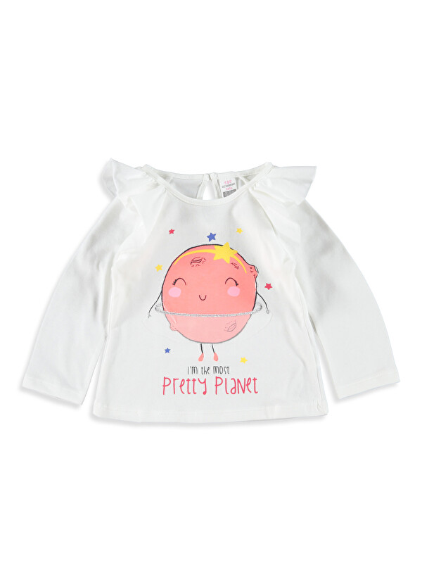 LCW baby Regular Fit Printed Baby Girls' T-Shirt
