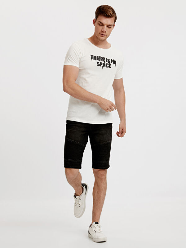 LCW Casual Mann SCHWARZ Denim-Shorts