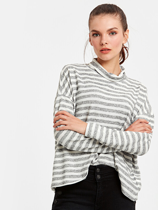 LCW Vision Frau Ecru T-shirt