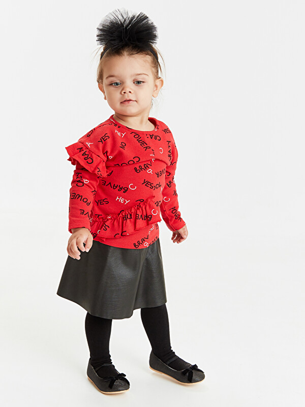 LCW baby Малышки девочки Красный Футболка