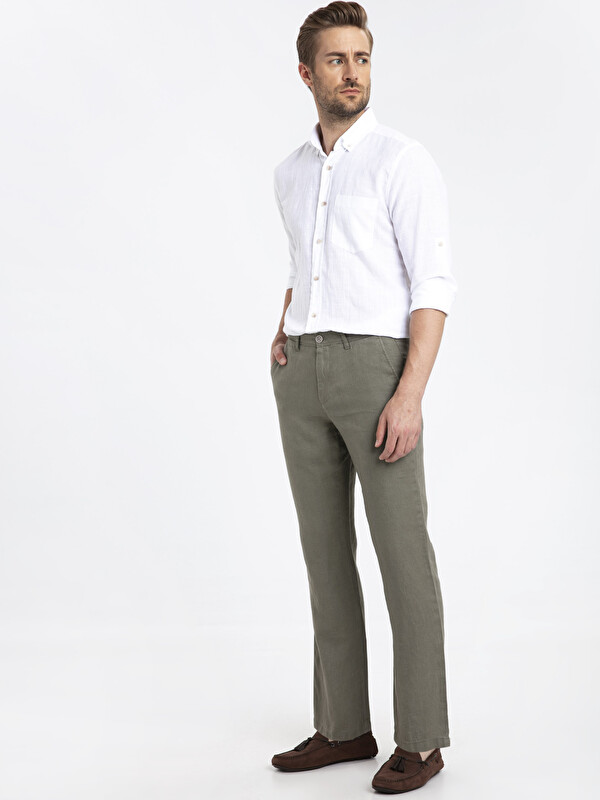 LCWAIKIKI Classic Man Khaki Trousers