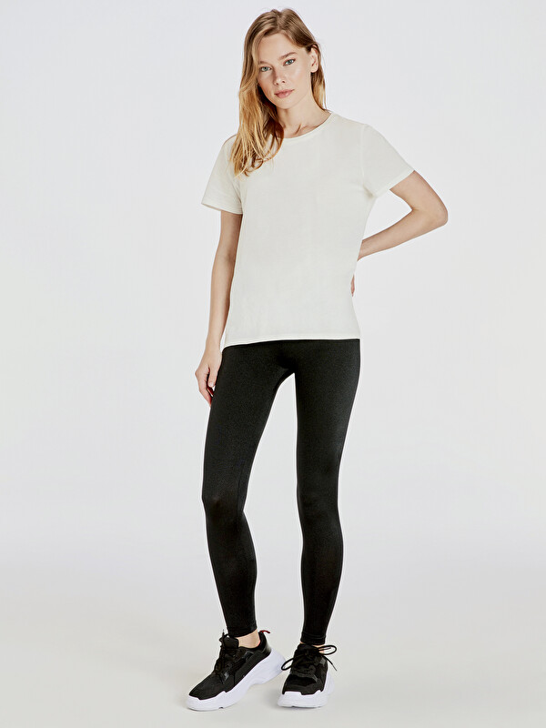 LCW Vision Woman Black Leggings - 9SV132Z8-CVL - LC Waikiki