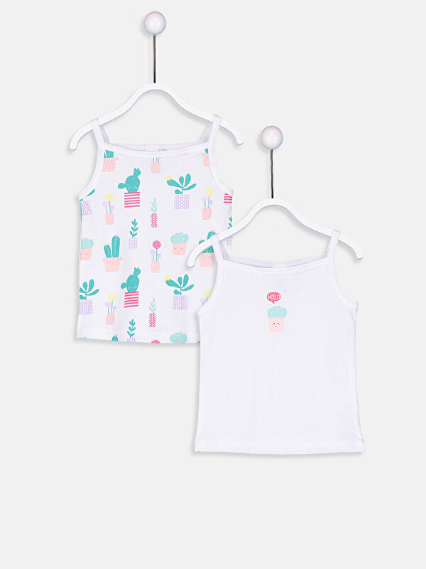 LCW baby Baby Girl's Figured Cotton Tank Top