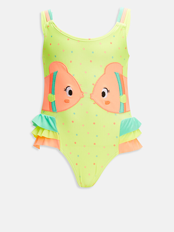 LCW baby Бебе момиче Жълто Бански костюм