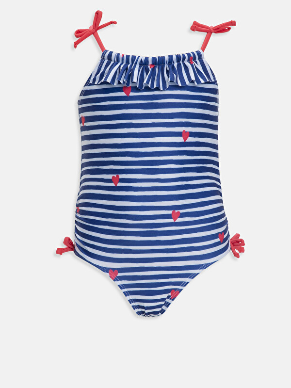 LCW baby Printed Baby Girl Swimsuit With Flexible Fabric