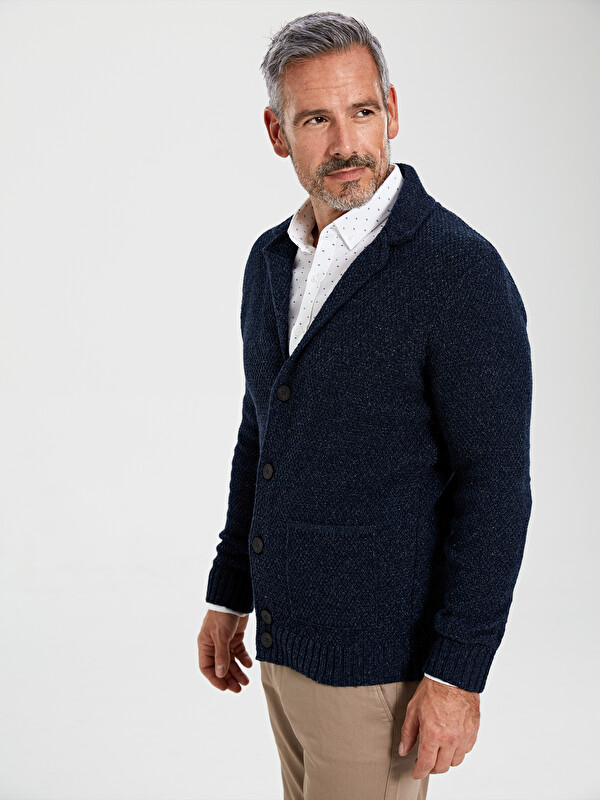 SOUTHBLUE Cardigan Tricotat pentru Bărbați, Croială Standard