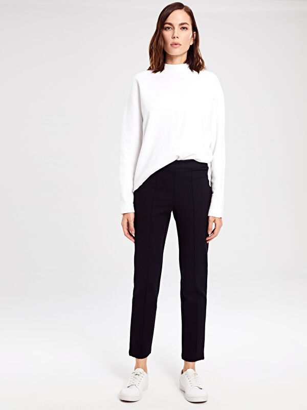 LCWAIKIKI Basic High Waist Standard Fit Women Trousers