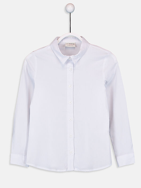 LCW Kids Poplin Kız Çocuk Gömlek