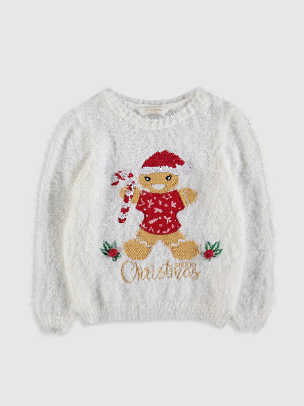 LCW Kids Girl Ecru Sweater