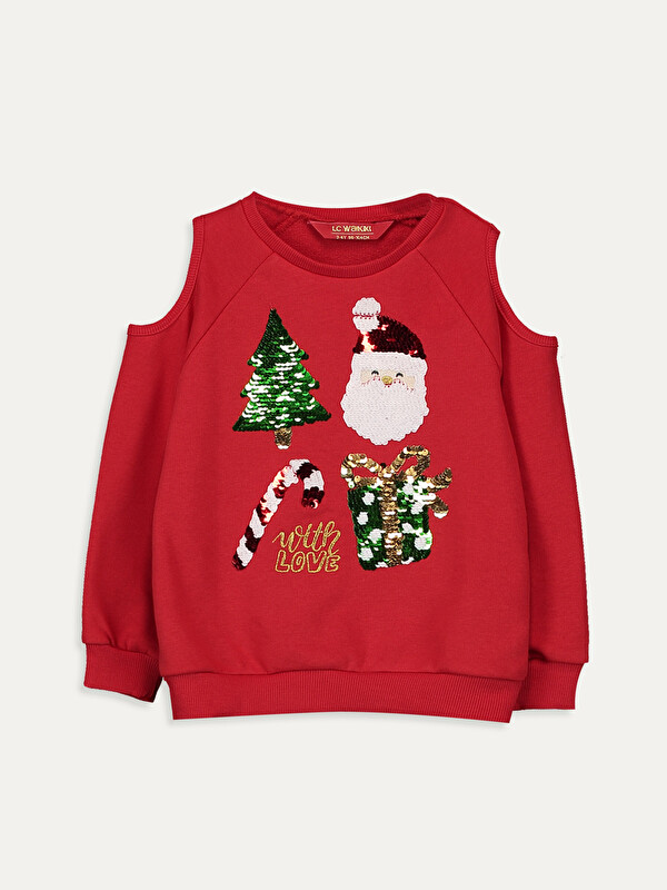 LCW Kids Қыздар Қызыл Свитшот