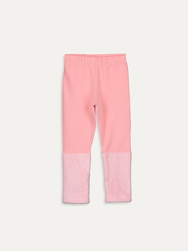 LCW Kids Girls' Plush Hem Leggings