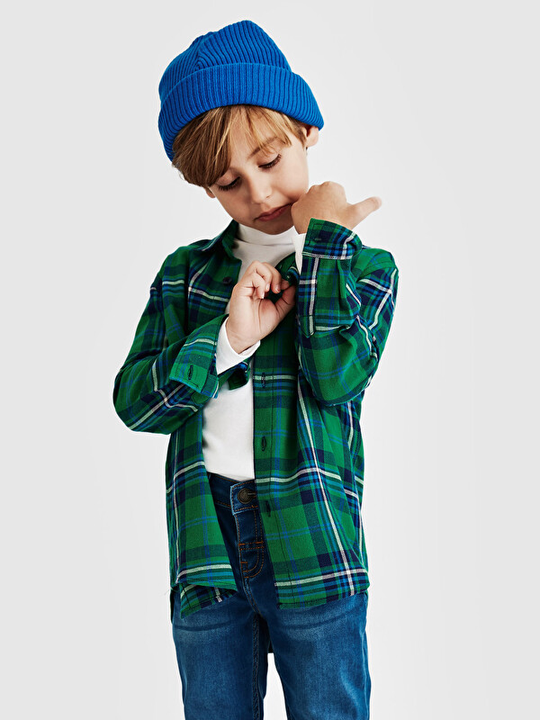 LCW Kids Cămașă Verde Băiat