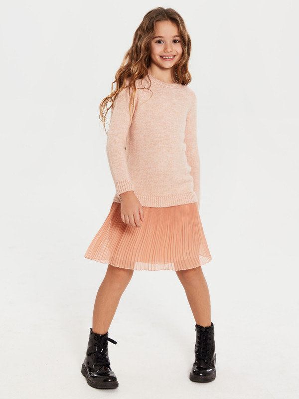 LCW Kids Қыздар Қызғылт Сары Түс көйлек