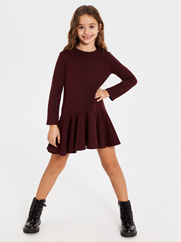 LCW Kids Girl's's Basic Dress Mother and Daughter Matching