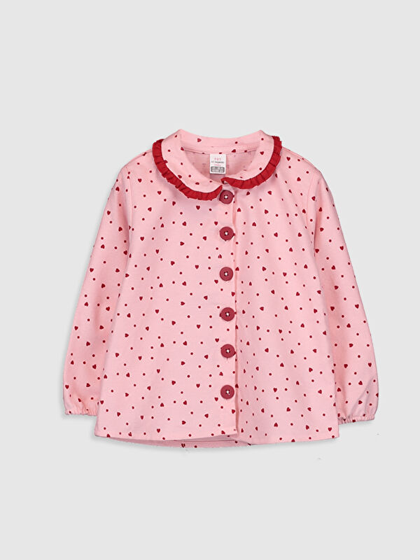 LCW baby Peter Pan Collar Baby Girls' Shirt -9WR839Z1-LSZ