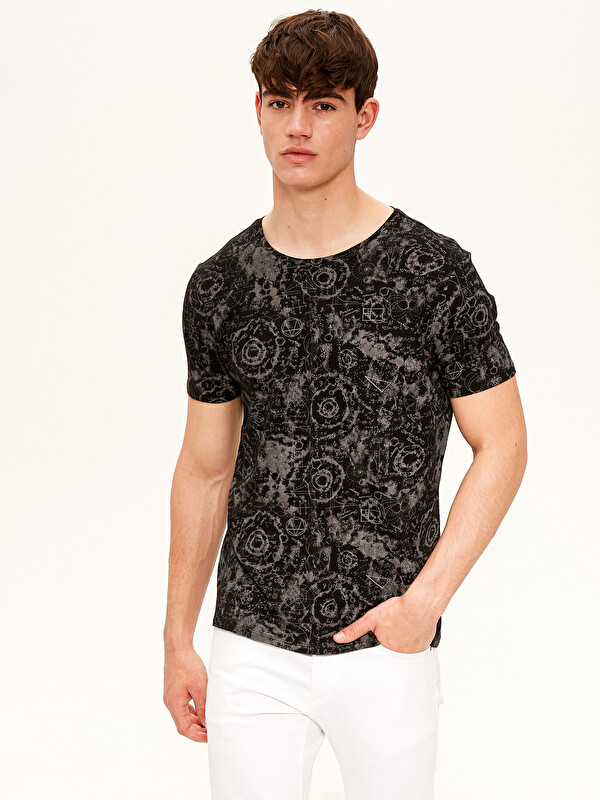 XSIDE Short Sleeve Combed Cotton Men's T-Shirt