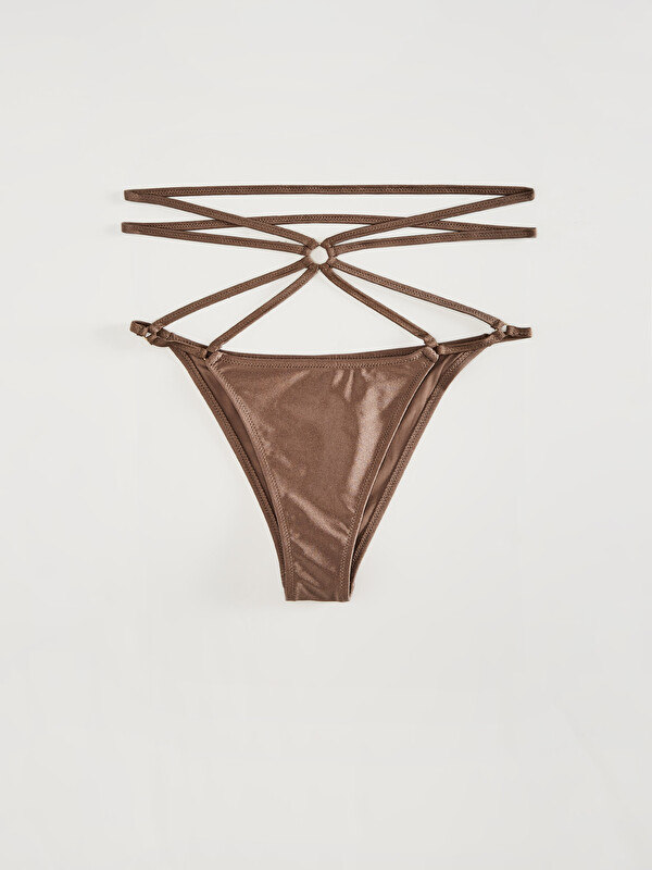 LCW DREAM Brazilian Shiny Look Women's Bikini Bottom