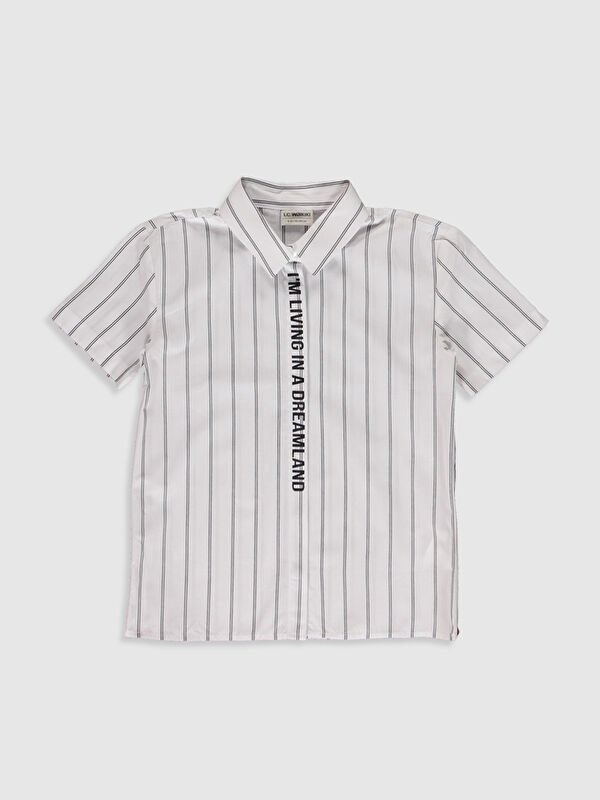 LCW Kids Short Sleeve Poplin Girl Shirt