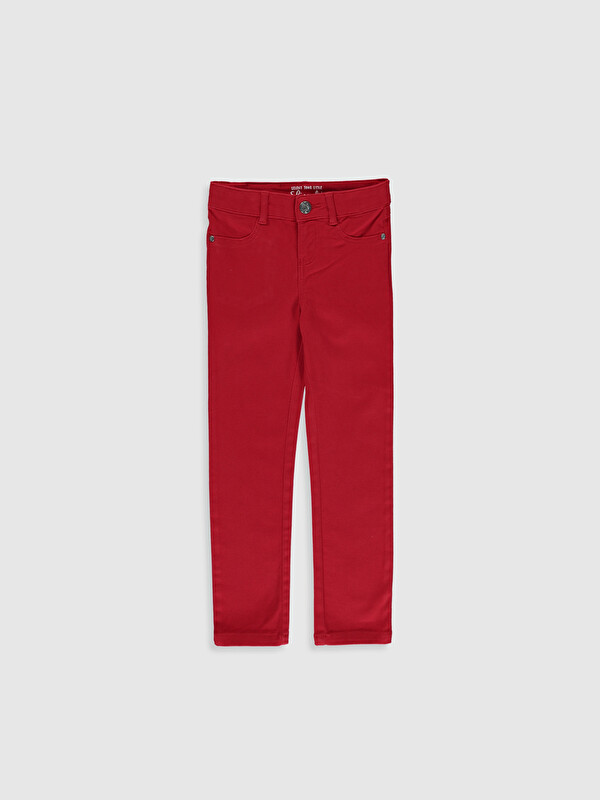 LCW Kids Girl Red Trousers