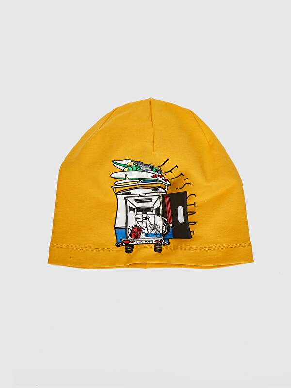 LCW ACCESSORIES Boy Printed Jersey Beanie