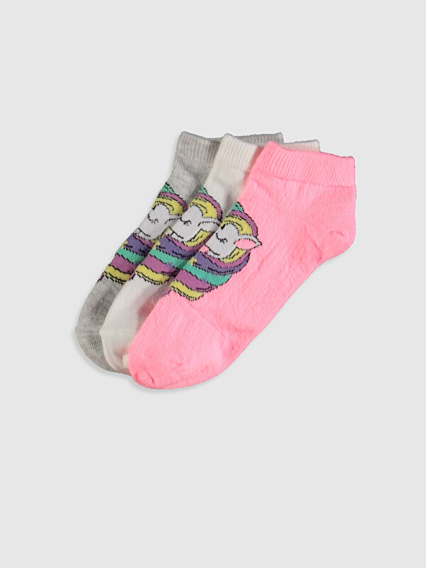 LCW Kids 3-pack Girl's Trainer Socks