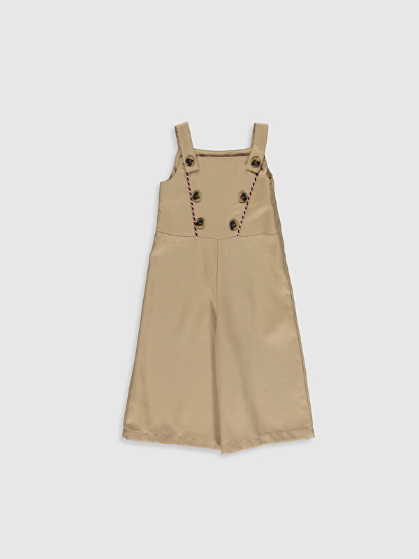 LCW Kids Girl's Romper with Button Detail