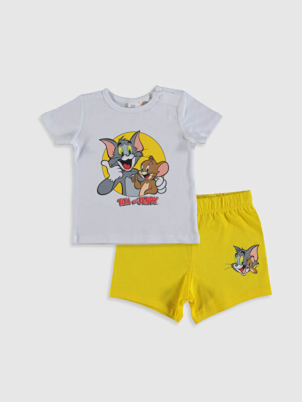 LCW baby Baby Boys' Tom And Jerry Printed Pyjamas Set