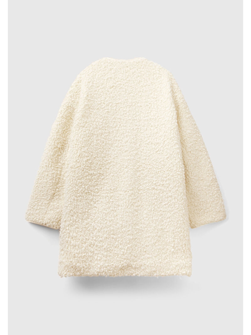 United Colors Of Benetton Ekru Kadın Krem Yakasız İnce Mont