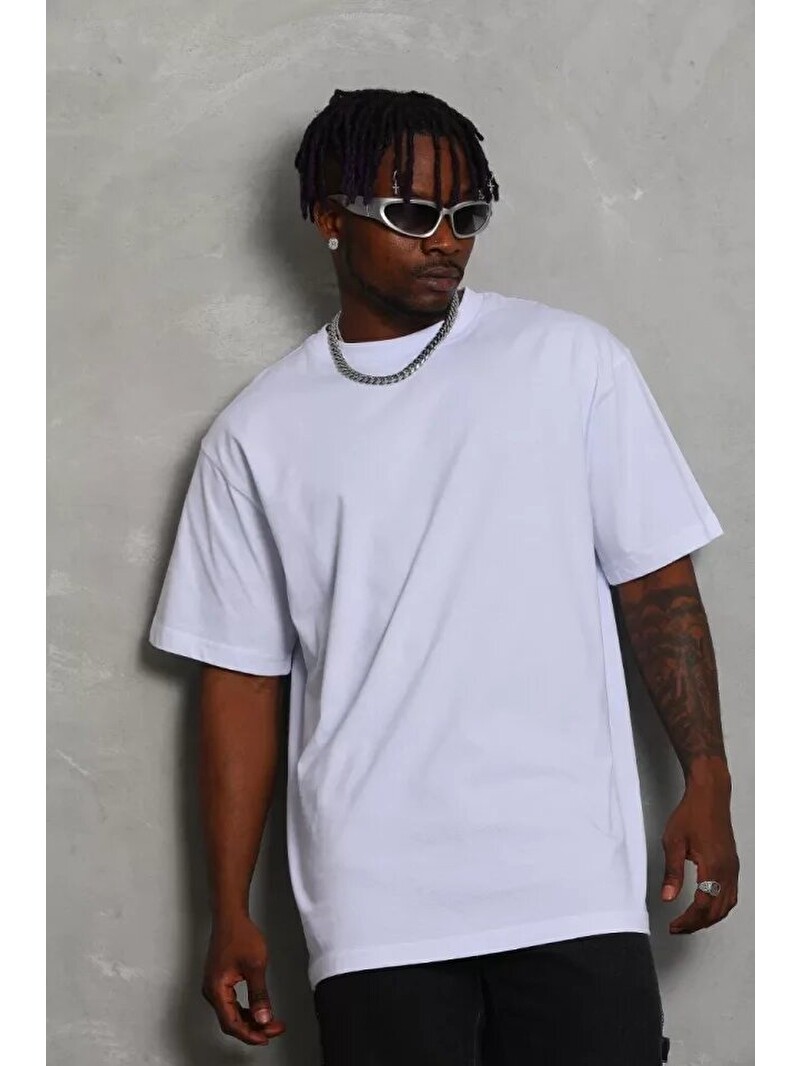 Yaka Bisiklet Beyaz SOUTHBLUE Lサイズ スウェットシャツ ホワイト JINTO Baskılı W6BP00Z8 - Sweatshirt Erkek アイドル