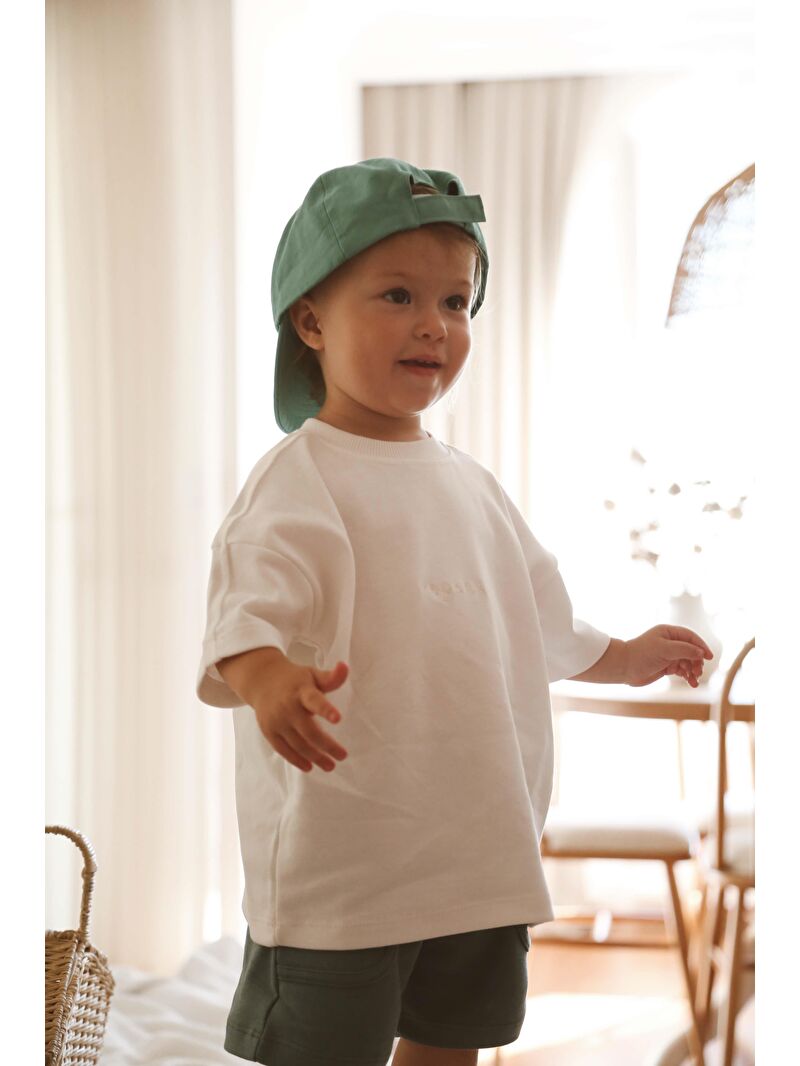Oh La La Koala For Little Ones Beyaz Bisiklet Yaka Oversize T