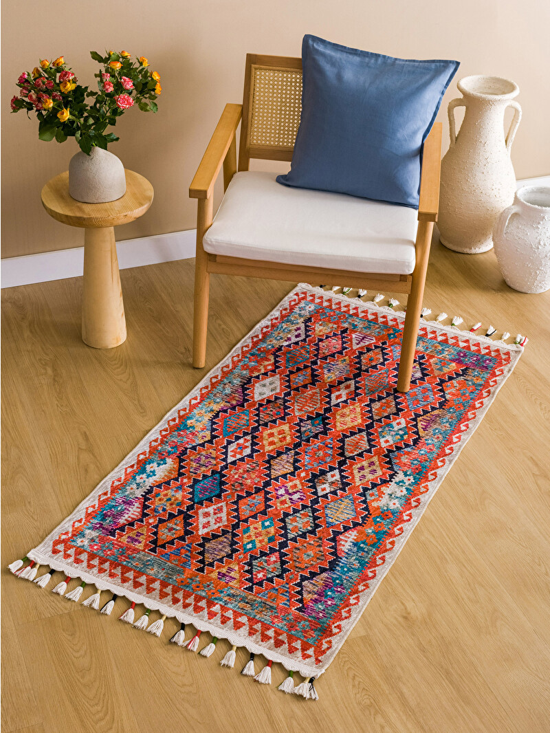 LCW HOME Ethnic Patterned Carpet 80x150 cm - S3EA45Z8-F9C - LC Waikiki