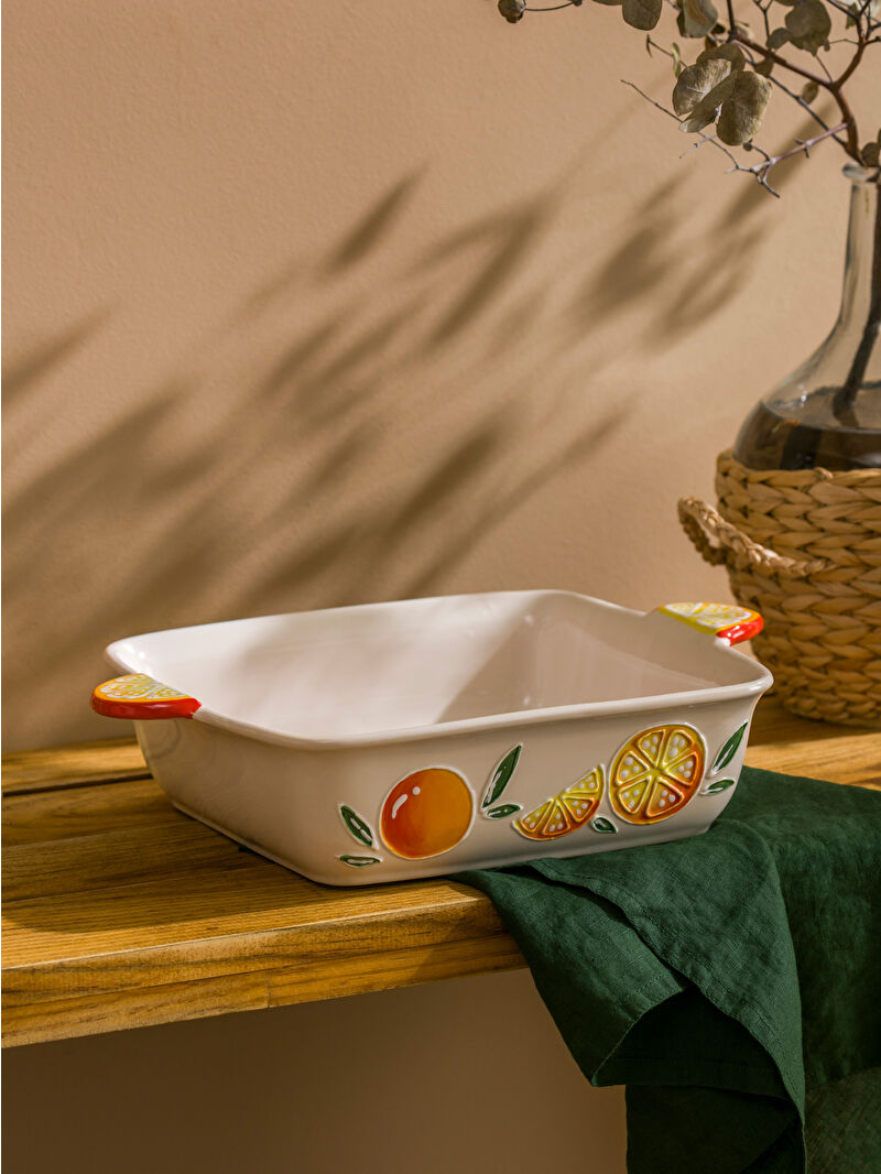 LCW HOME Karışık Meyve Baskılı Seramik Fırın Kabı 32 cm - S5GA32Z8