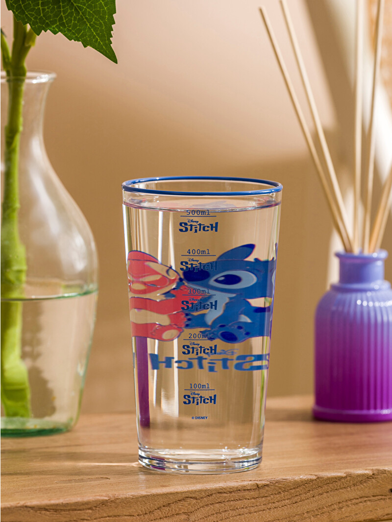 LCW HOME Lilo and Stitch Printed Glass Water Glass 500 ml