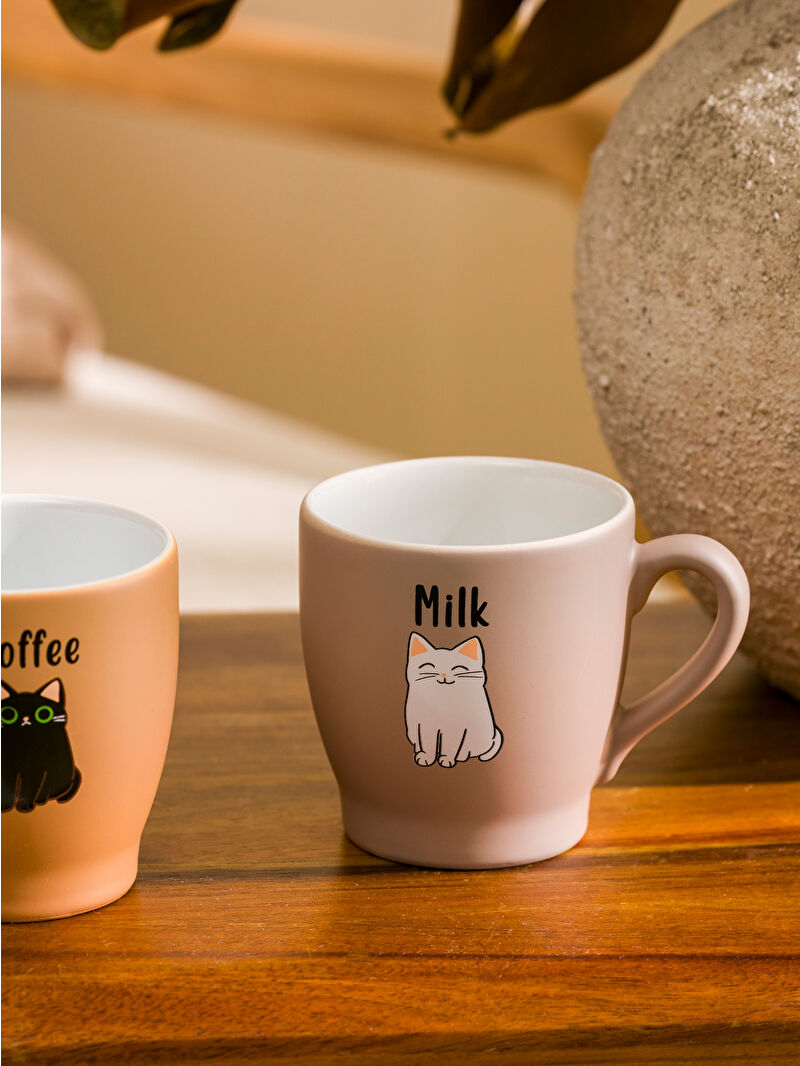LCW HOME Kedi Baskılı Seramik Kupa Seti 2'li -S5JF11Z8-GNC | LCW
