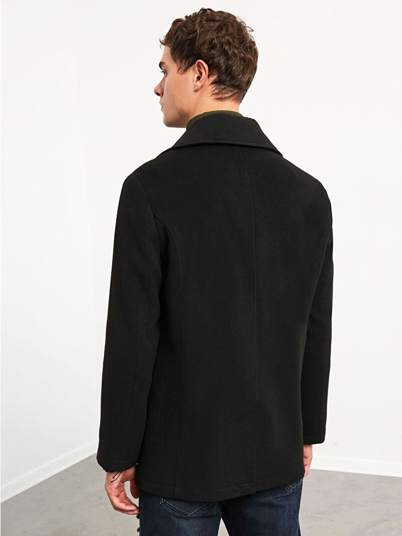 XSIDE Collared Heavy Peacoat -0WCP50Z8-CVL - LC Waikiki