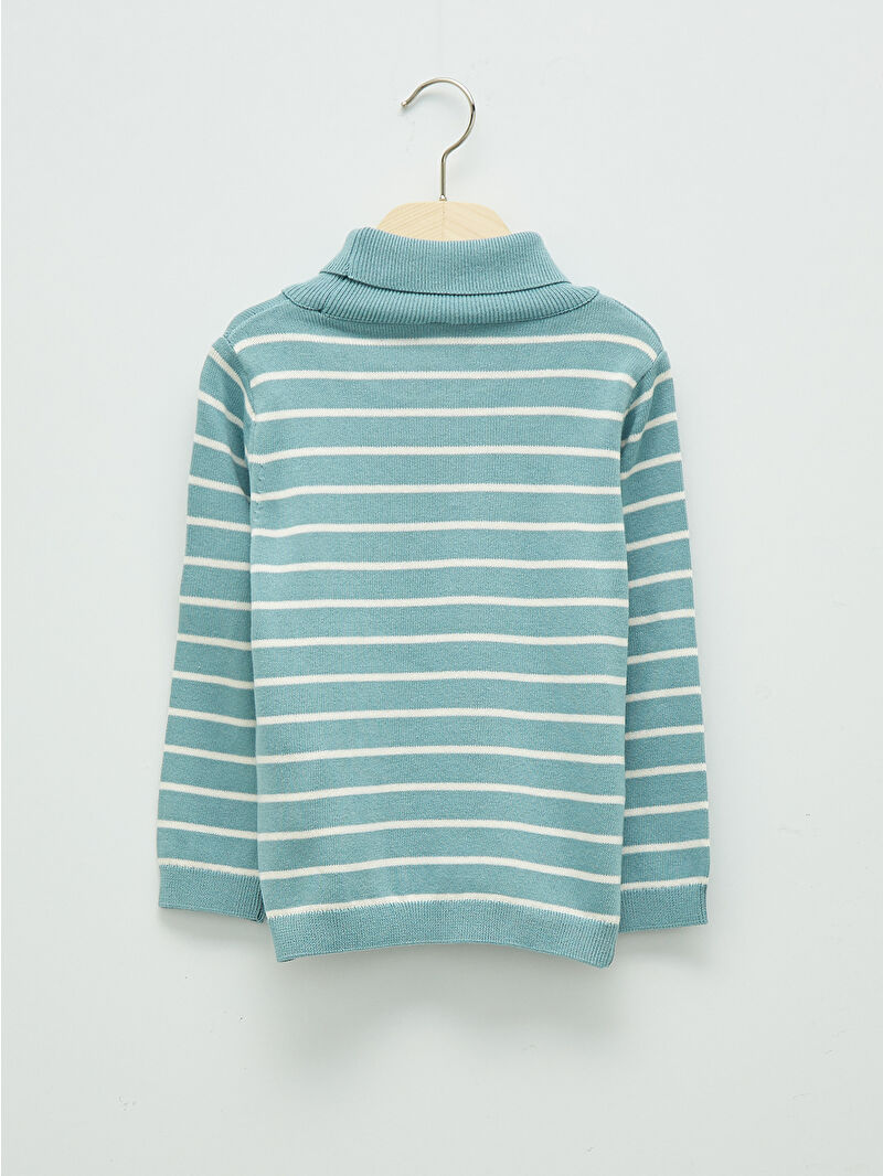 LCW baby Turtleneck Long Sleeve Striped Baby Boy Tricot Sweater