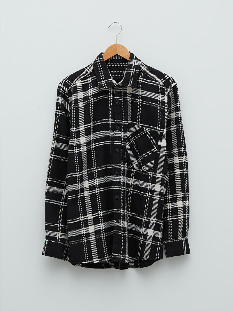 XSIDE Regular Fit Long Sleeve Plaid Men's Flannel Shirt