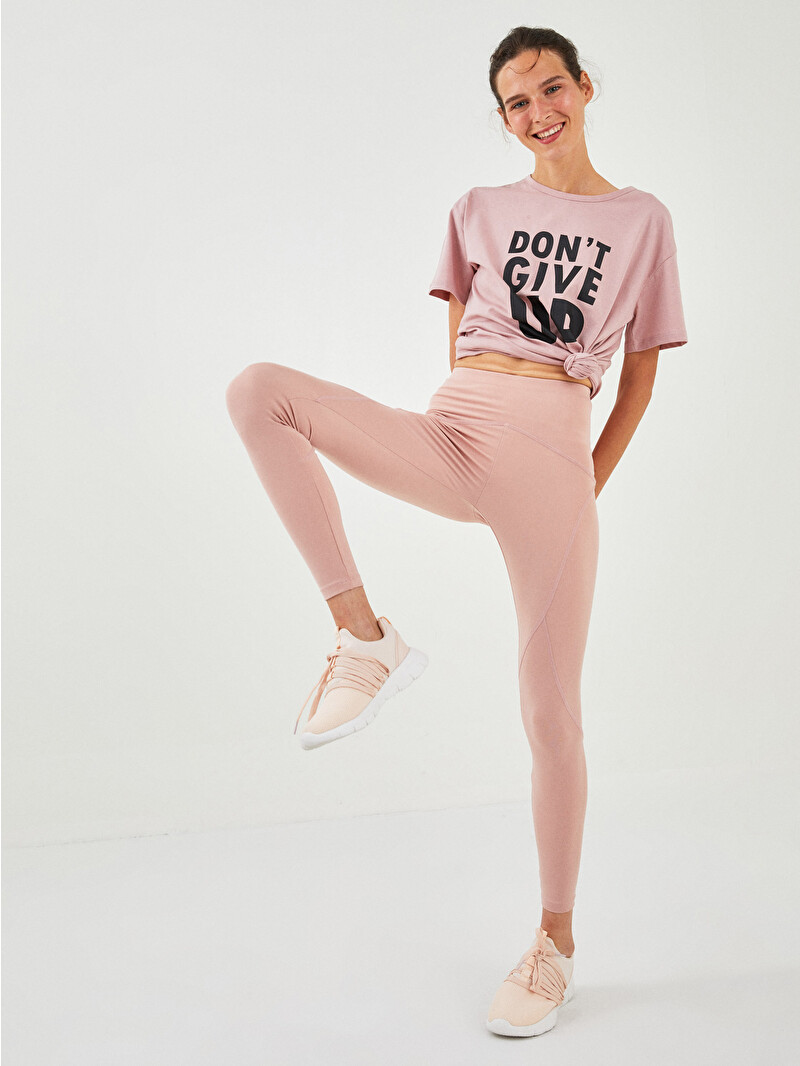 XSIDE Women's Elasticated Waist Plain Sports Leggings - W1H168Z8