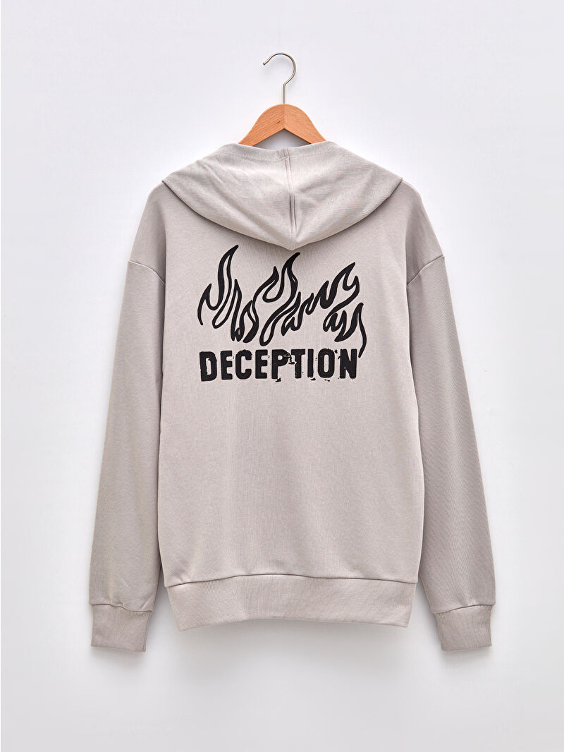 XSIDE Oversize Long Sleeve Printed Men's Hoodie -W1I359Z8-RUC - LC