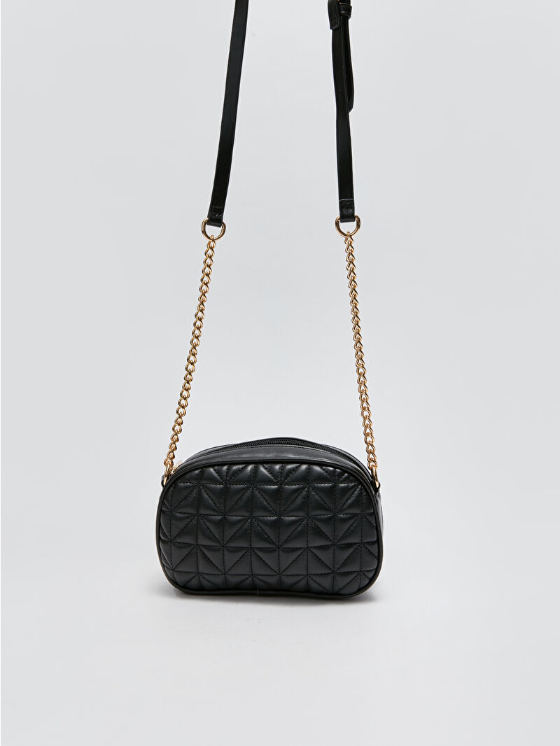 ショルダーバッグ・ポシェット ^LEATHERY^ Shimmered pleated shoulder bag BLACK LRBG4208BK Pleated Shoulder Bag 10L | Women's Bags,Purses,Wallets