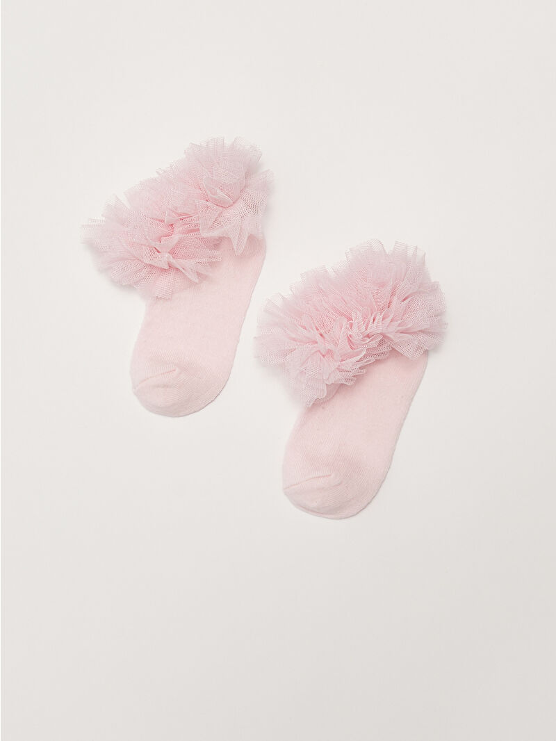 全品送料0円 Detailed Tulle Waikiki LC Baby -S21865Z1 Socks Booties Girl スキー