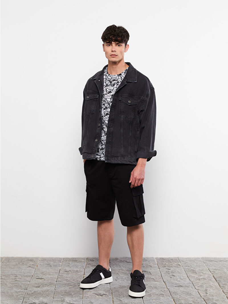 XSIDE Slim Fit Men's Cargo Shorts - S27654Z8-CVL - LC Waikiki