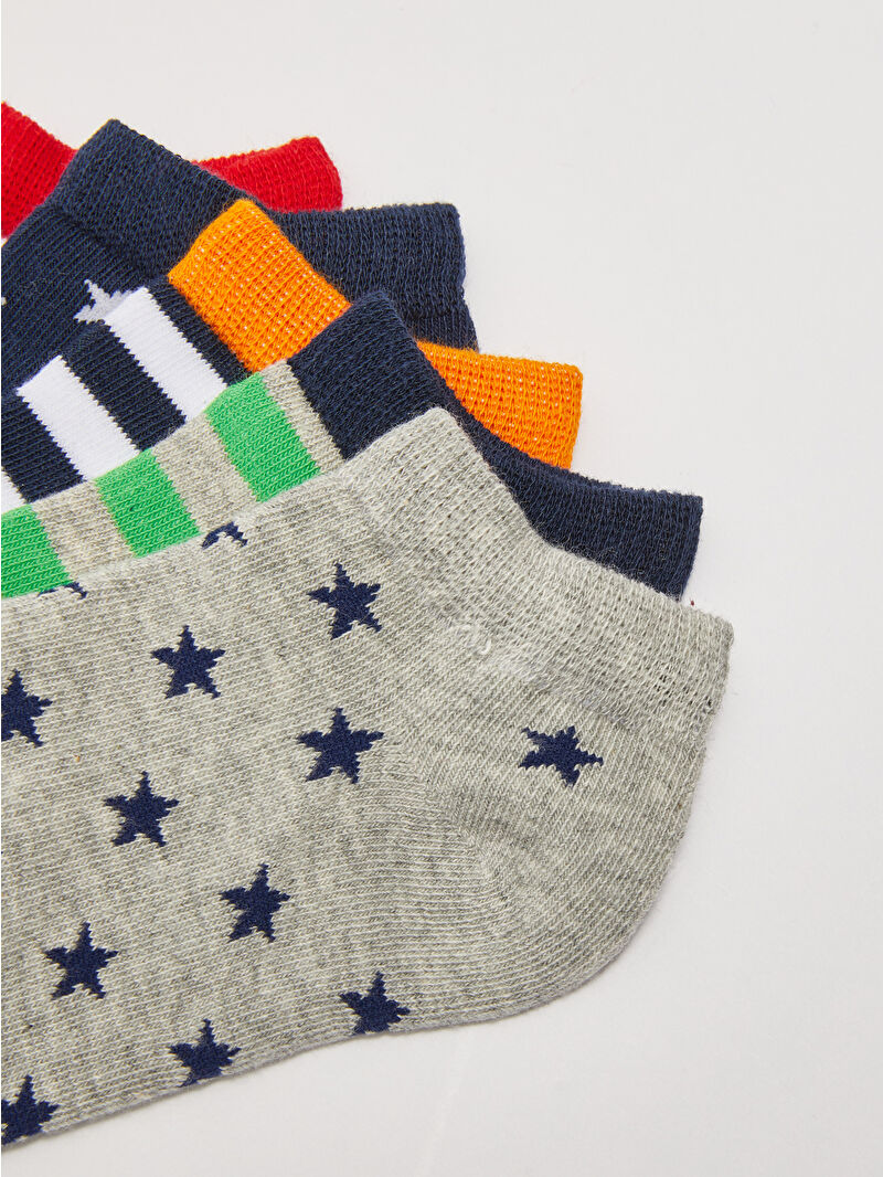 LCW Kids Patterned Boys Trainer Socks 5 Pack -S2BB21Z4-K00