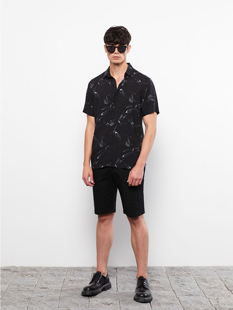【SATIIIZ】Leito Printed Short Sleeve T-Shirt Short sleeve T-shirt with print - T-shirts - Men | Bershka