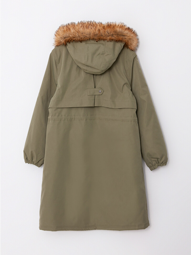 LCW Vision Kadın Kapüşonlu Düz Parka - W21336Z8-QQJ | LCW